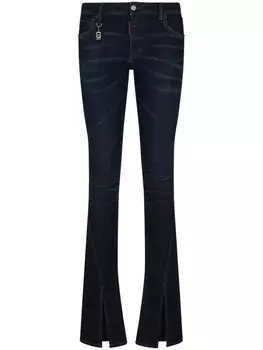 Dsquared2 расклешенные джинсы с подвеской Icon, синий