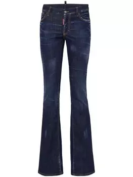 DSQUARED2 расклешенные джинсы, синий