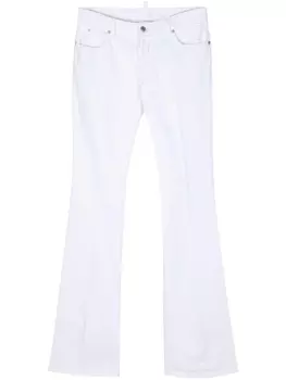 Dsquared2 расклешенные джинсы средней посадки, белый