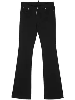 Dsquared2 расклешенные джинсы средней посадки, черный