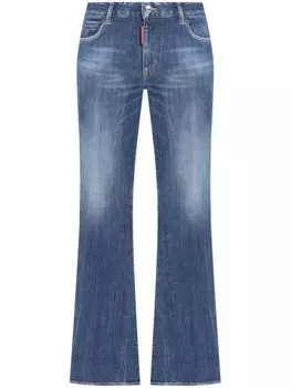 Dsquared2 расклешенные джинсы средней посадки DSQUARED2, синий