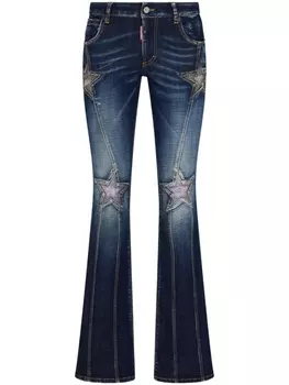 Dsquared2 расклешенные джинсы Superstar, синий