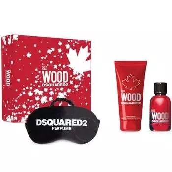 Dsquared2 Red Wood Подарочный набор из 3 предметов Туалетная вода 50 мл - Гель для душа 50 мл - Ночная маска