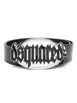 Dsquared2 ремень Gothic с логотипом, черный