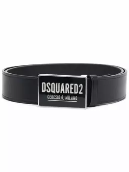 Dsquared2 ремень с логотипом, черный