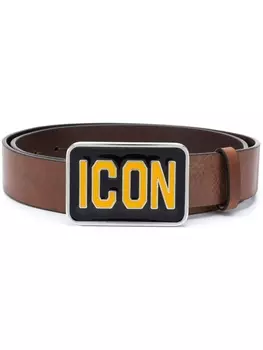 Dsquared2 ремень с логотипом Icon, коричневый