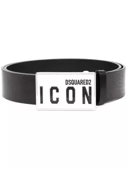 Dsquared2 ремень с пряжкой Icon, черный