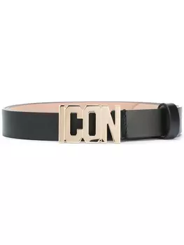 DSQUARED2 ремень с пряжкой Icon, черный