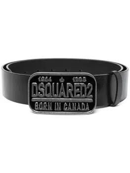 Dsquared2 ремень с пряжкой-логотипом, черный