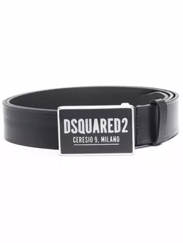 Dsquared2 ремень с пряжкой-логотипом, черный