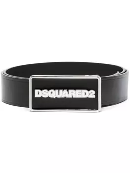 Dsquared2 ремень с пряжкой-логотипом, черный