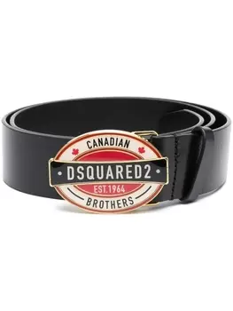 Dsquared2 ремень с пряжкой-логотипом, черный