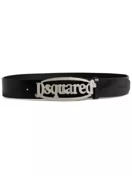 Dsquared2 ремень с пряжкой-логотипом, черный