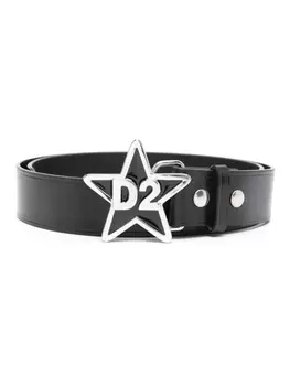 Dsquared2 ремень с пряжкой-логотипом D2, черный