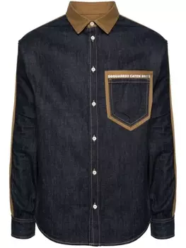 Dsquared2 рубашка Caten Bros, коричневый