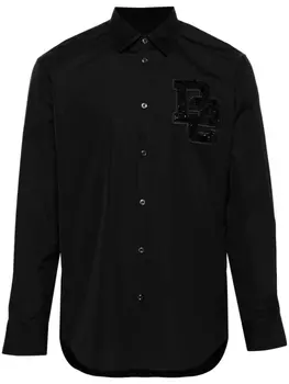 Dsquared2 рубашка Night College с пайетками, черный