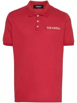 Dsquared2 рубашка поло из ткани пике, красный