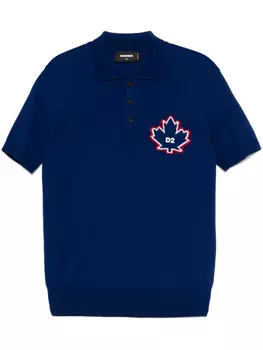 DSQUARED2 рубашка поло Leaf, синий