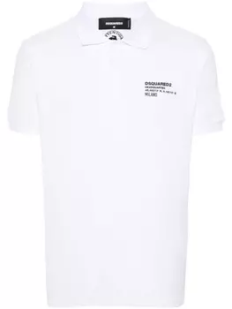 Dsquared2 рубашка поло с логотипом, белый