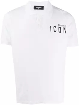 Dsquared2 рубашка-поло с логотипом Icon, белый