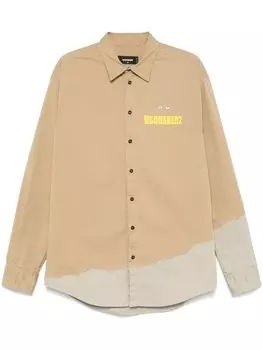 DSQUARED2 рубашка Rugged, нейтральный цвет