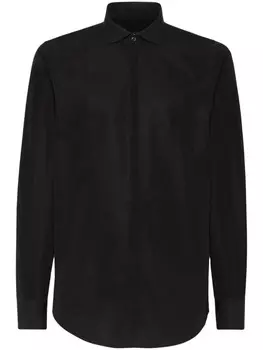 DSQUARED2 рубашка с длинными рукавами и вставкой на груди, черный