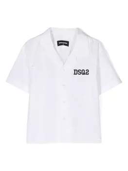 Dsquared2 рубашка с короткими рукавами и логотипом, белый
