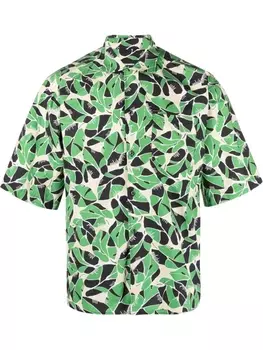 Dsquared2 рубашка с короткими рукавами и принтом, зеленый