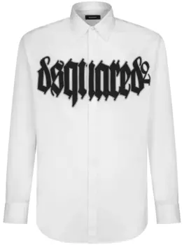 Dsquared2 рубашка с логотипом, белый