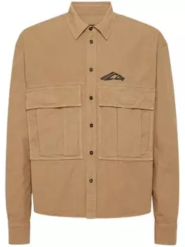 DSQUARED2 рубашка с логотипом Icon, нейтральный