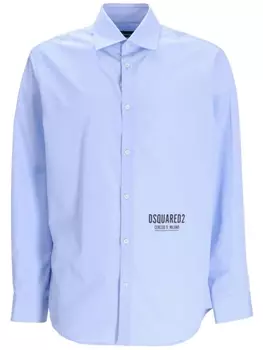 Dsquared2 рубашка с логотипом, синий