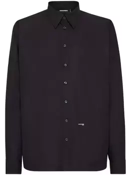DSQUARED2 рубашка с приспущенными плечами, черный
