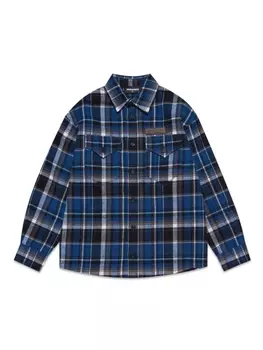 Dsquared2 рубашка в клетку, синий