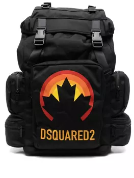 DSQUARED2 рюкзак с логотипом, черный