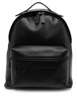 Dsquared2 рюкзак с тисненым логотипом, черный
