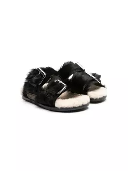 Dsquared2 сандалии из искусственного меха, черный