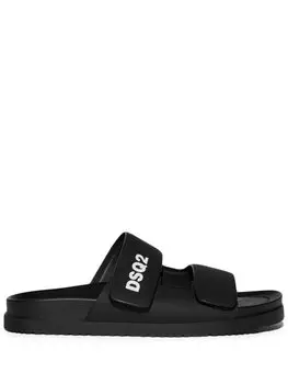 Dsquared2 сандалии на липучках, черный