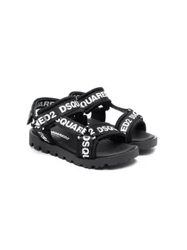 Dsquared2 сандалии с логотипом, черный
