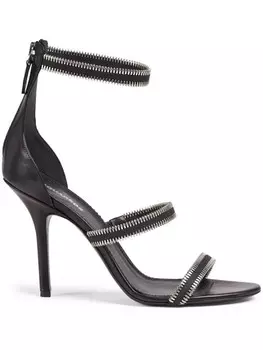 DSQUARED2 сандалии с заклепками, черный
