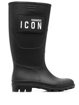 Dsquared2 сапоги с принтом Icon, черный