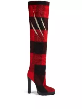 DSQUARED2 сапоги с вышитым логотипом, красный