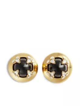 DSQUARED2 серьги-гвоздики с кристаллами, золотой