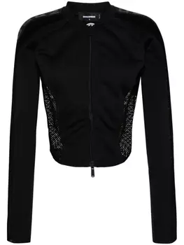 Dsquared2 сетчатая куртка с логотипом, черный