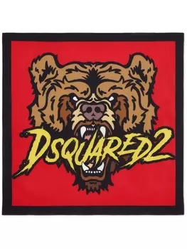 Dsquared2 шарф Horror, красный