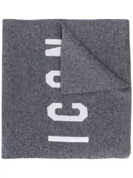 Dsquared2 шарф Icon, серый