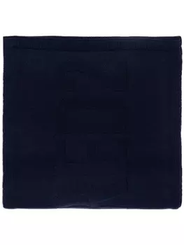 Dsquared2 шарф из шерсти с логотипом и интарсией, синий