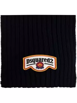 Dsquared2 шарф с нашивкой-логотипом DSQUARED2, синий