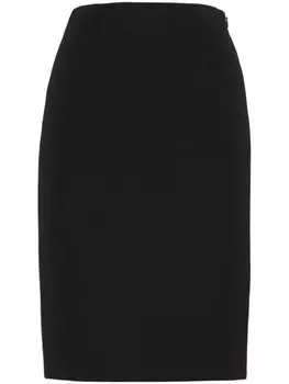 DSQUARED2 шерстяная юбка-карандаш с завышенной талией, черный