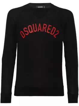 DSQUARED2 шерстяной свитер, черный