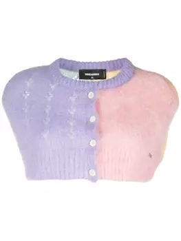 Dsquared2 шерстяной топ, фиолетовый